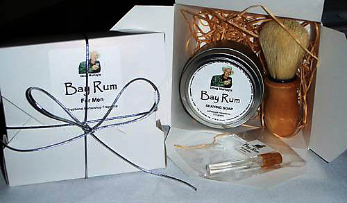 Doug Murray's Bay Rum Shaving Soap ~ GIFT PACK FOR MEN